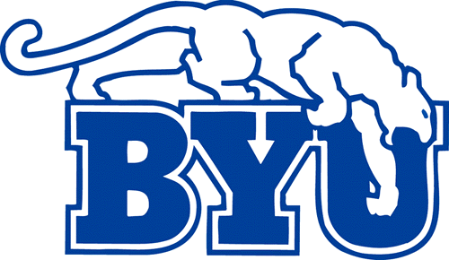 Brigham Young Cougars 1969-1998 Primary Logo iron on transfers for fabric